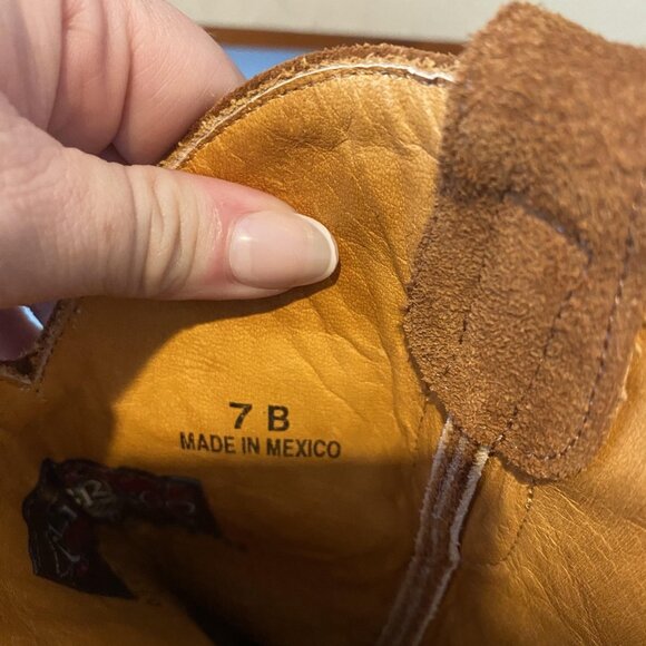 Old Gringo Boots Womens Size 7 Brown Suede Leather Western Cowboy Pointed Toe - Picture 5 of 6